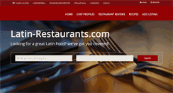 Desktop Screenshot of latin-restaurants.com